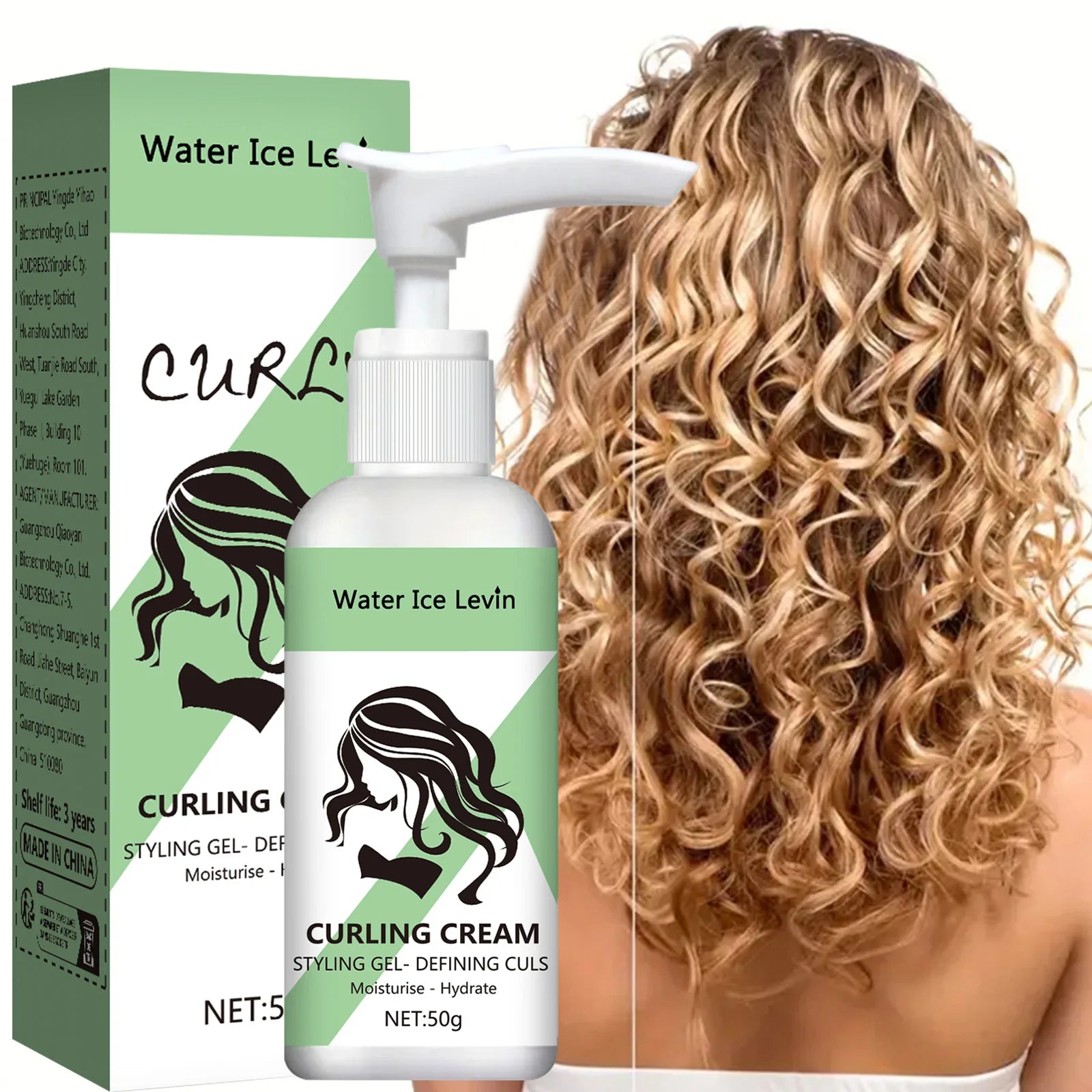 Curly hair Styling cream, moisturizing and smoothing formula - My Charm Corner